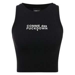 Comme Des Fuckdown Women Black Tops & T-Shirts